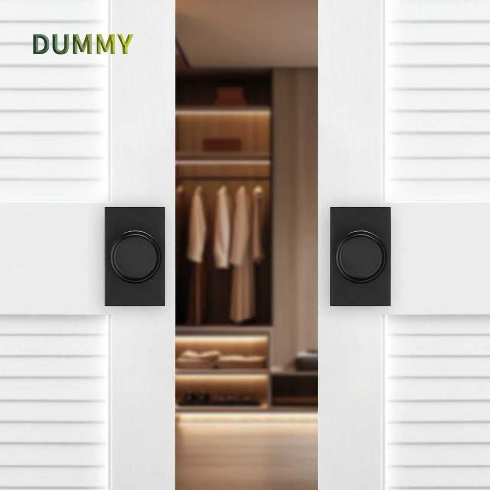 parro Black Door Knobs Interior, Dummy DoorKnobs for Closet Rectangle,