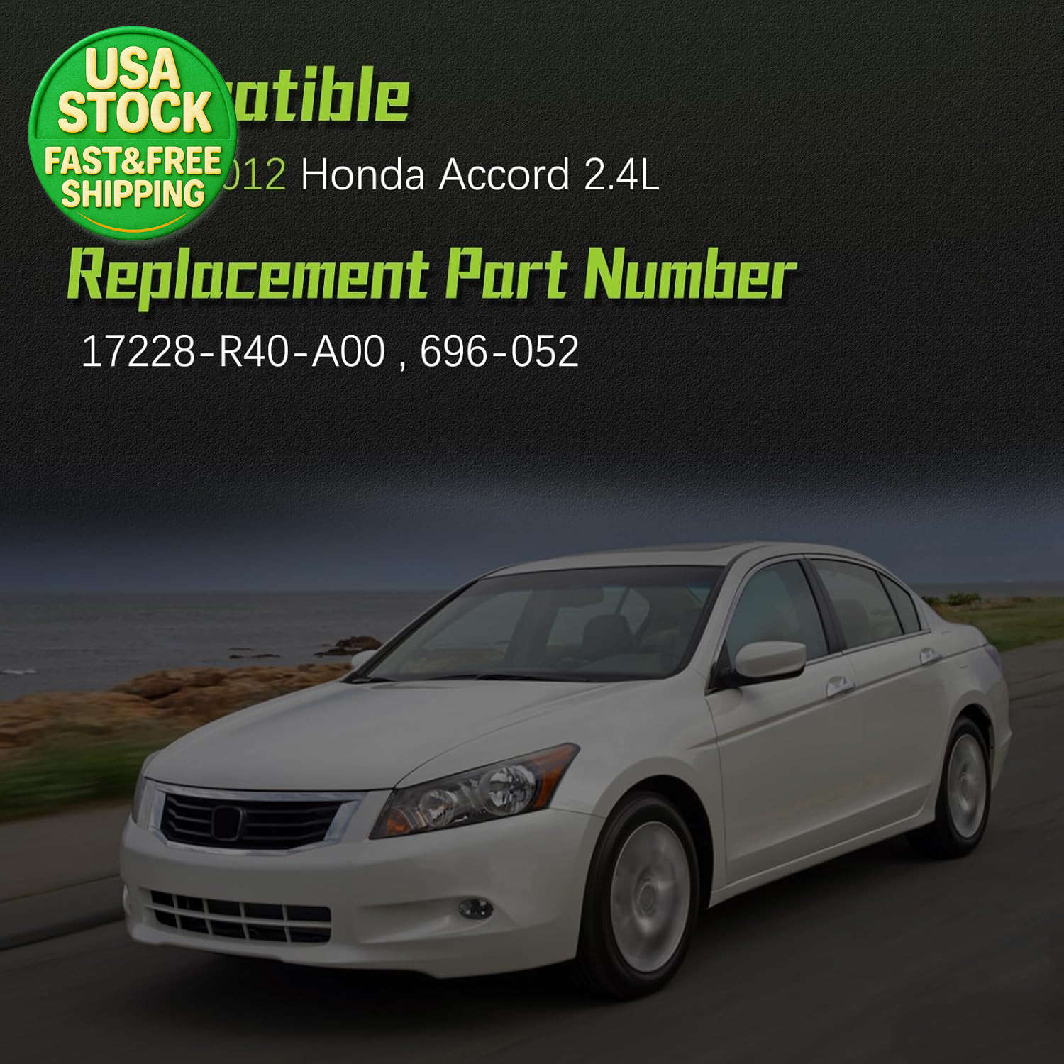 Engine Air Intake Hose Tube 17228-R40-A00 for Honda Accord 2.4L 2008-2012