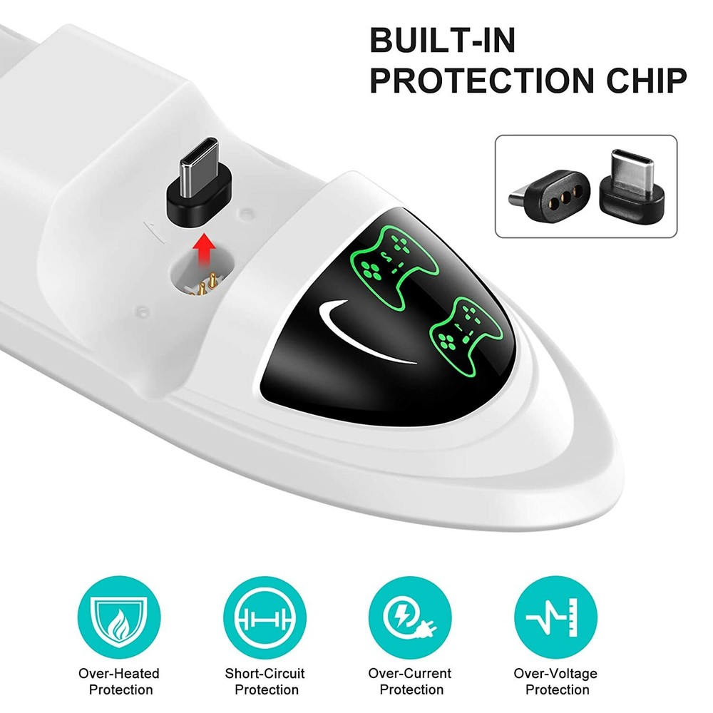 Compatible With PS5 Controller Charging Station, With 2A /5V Fast Charging Cable