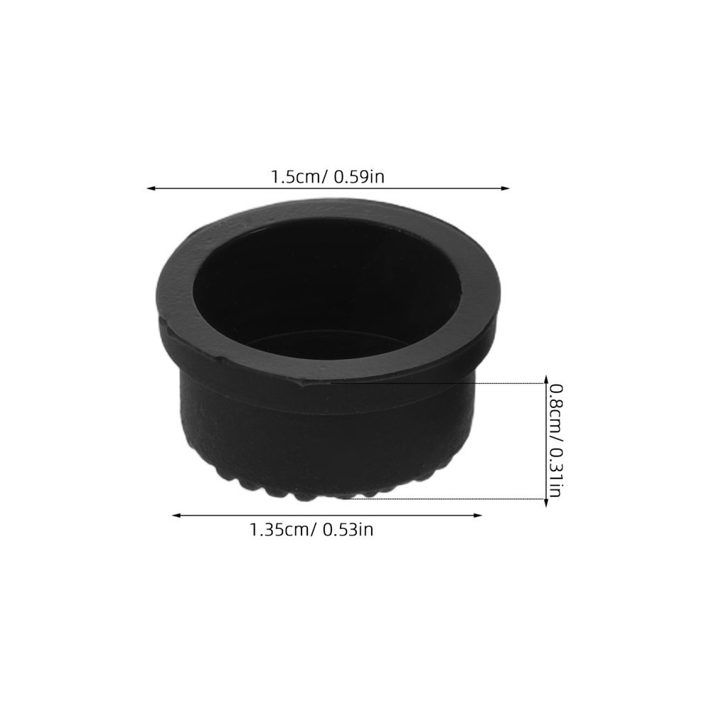 2 PCS Waterproof Rechargeable Flashlight Push Button Switch Boot Cap Electric