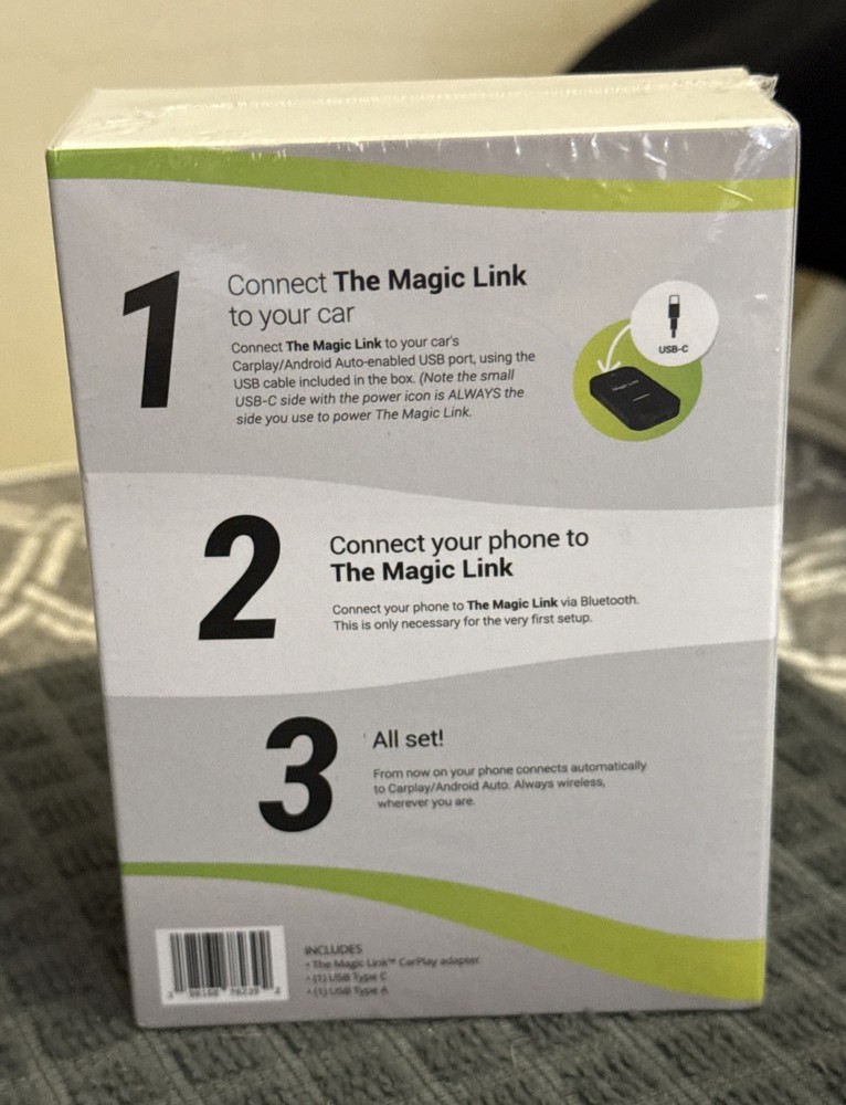 NEW The Magic Link, The Original Wireless CarPlay Adapter for Cars