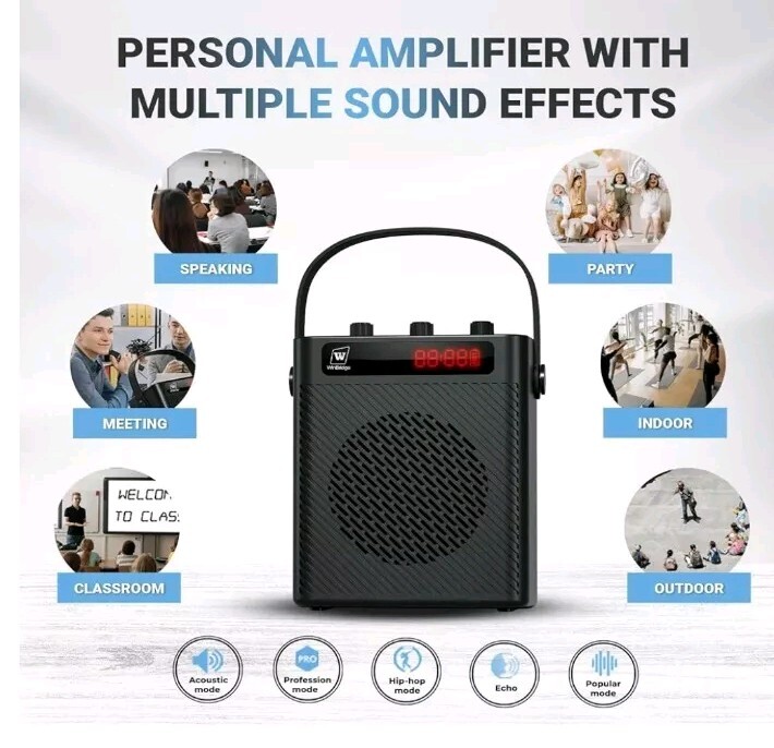 WinBridge S95 Wireless Voice Amplifier Portable Bluetooth 5.3 Wireless Headset