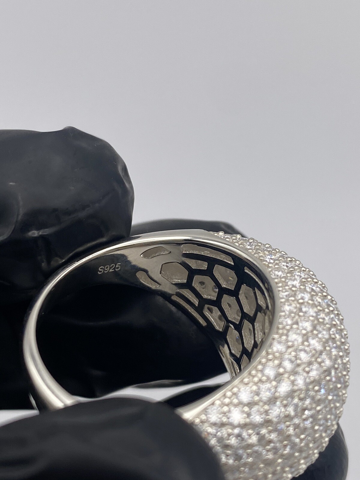 Men's Solid 925 Silver MOISSANITE Passes Pen Tester Pinky Ring Hip Hop