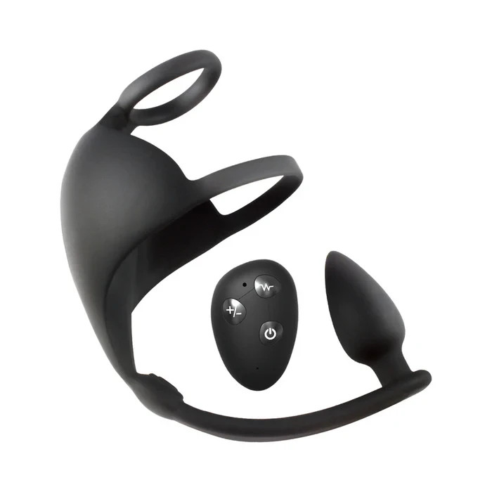 Magic Scrotum Massager Rechargeable Silicone Plug with Remote Control