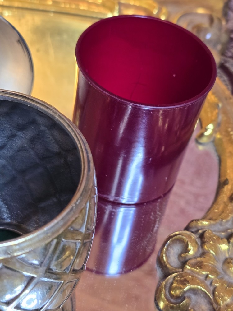 vintage silverplated pineapple trinket /cigarette box