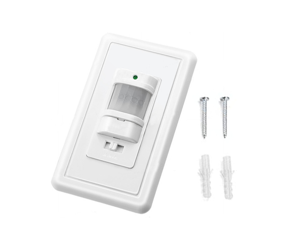 Auto On/Off Sensor Switch Motion Infrared PIR Occupancy Vacancy Wall Light Lamp