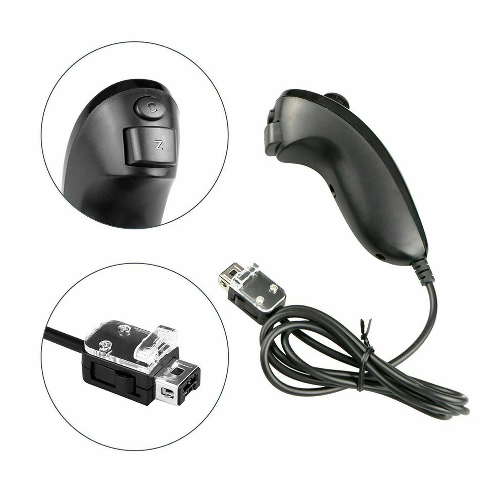 Built in Motion Plus Remote Nunchuck Controller + Case for Nintendo Wii / Wii U