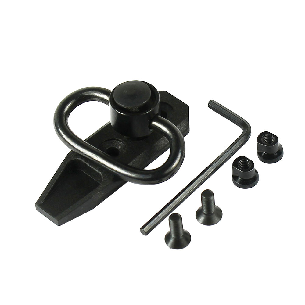 Tactical QD KEYMOD Sling Swivel Mount / Rail Section - Push Button QR