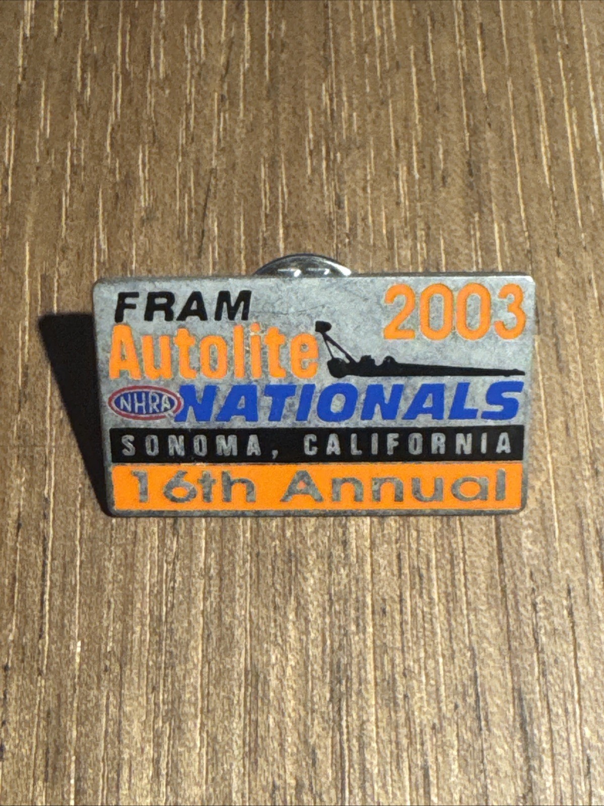 2003 NHRA Nationals Pin, Sonoma California
