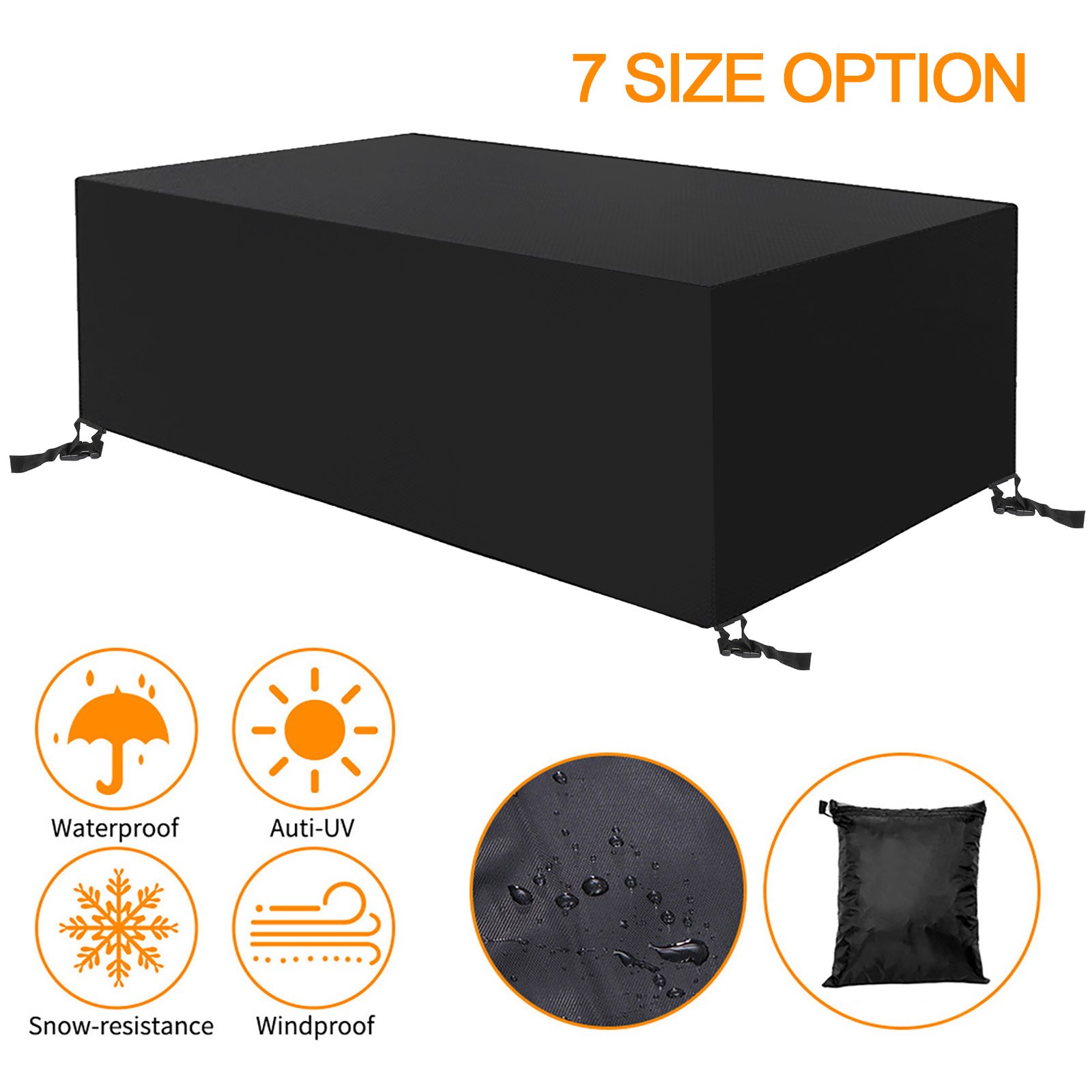 Waterproof UV-blocking Patio Furniture Covers Outdoor Garden Table Chair Covers