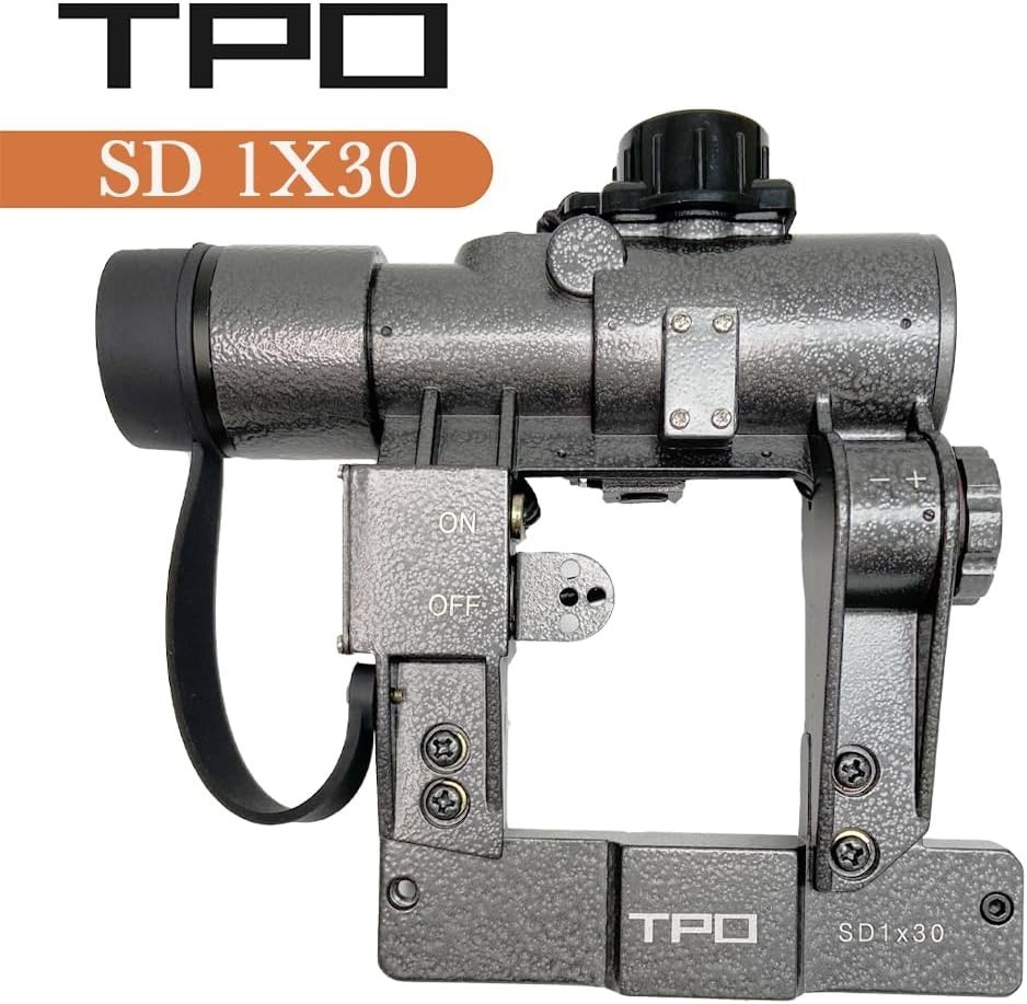 Sniper SD Rifle Scope with Side Rail Mount (1x30 Red Dot)