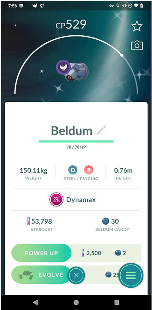 Pokémon Shiny Dynamax Beldum - PTCs - GO Read Description