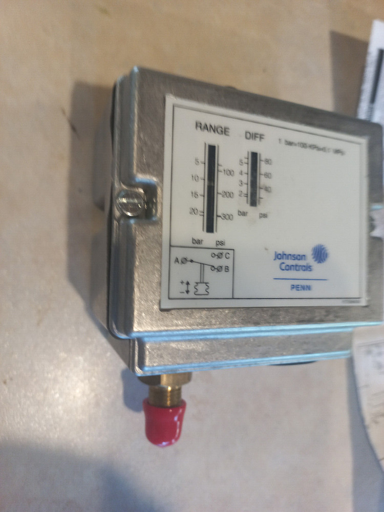 johnson controls p77aaa-9351 pressure control unit