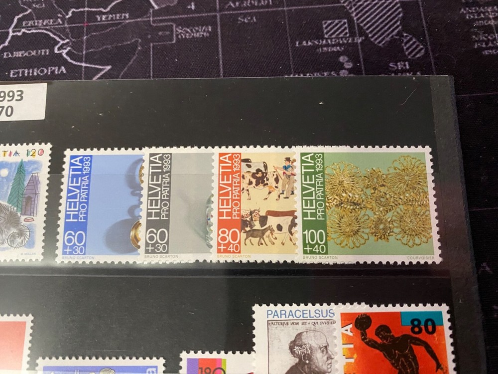 1993 Swiss stamps year set