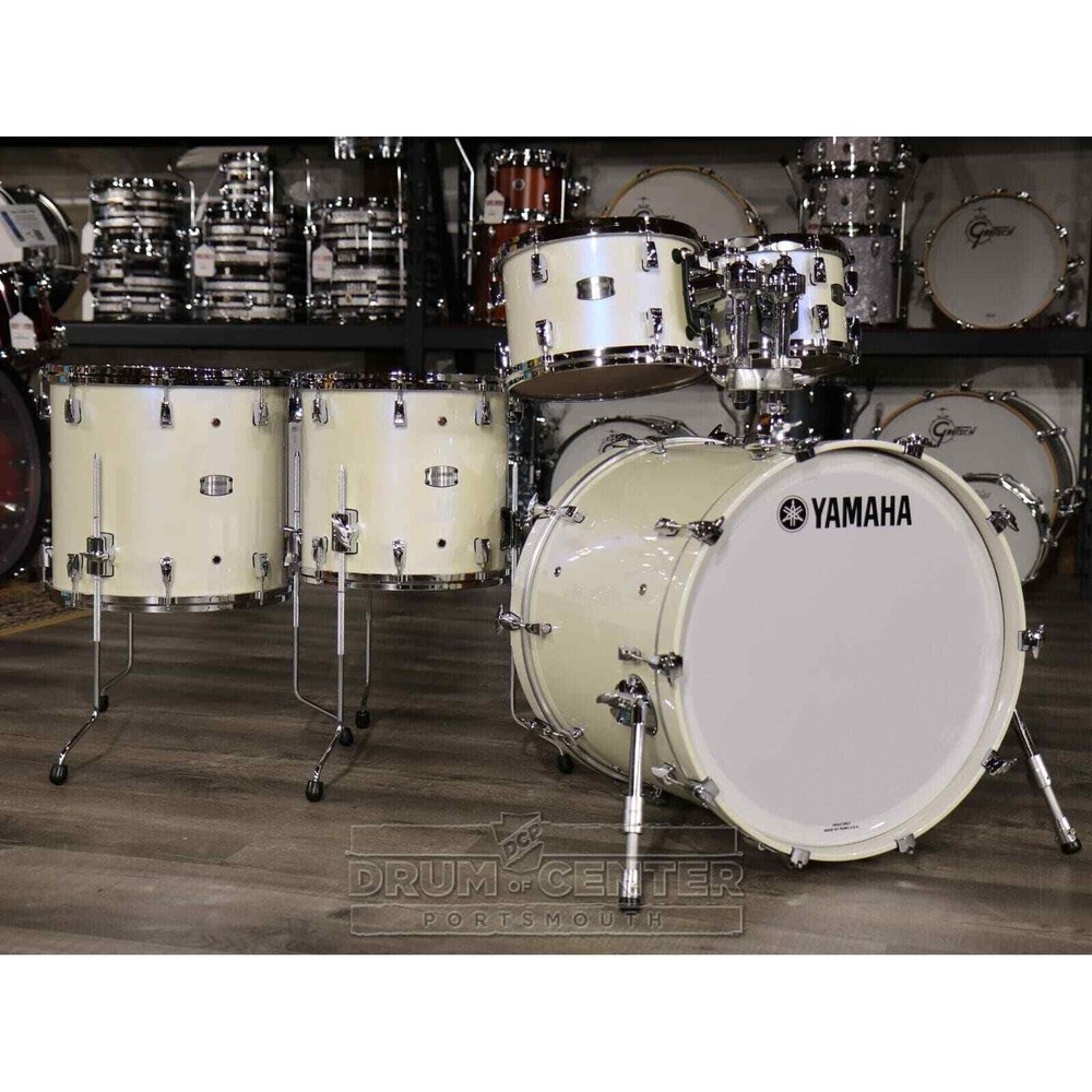 Yamaha Absolute Hybrid Maple 5pc Drum Set Polar White