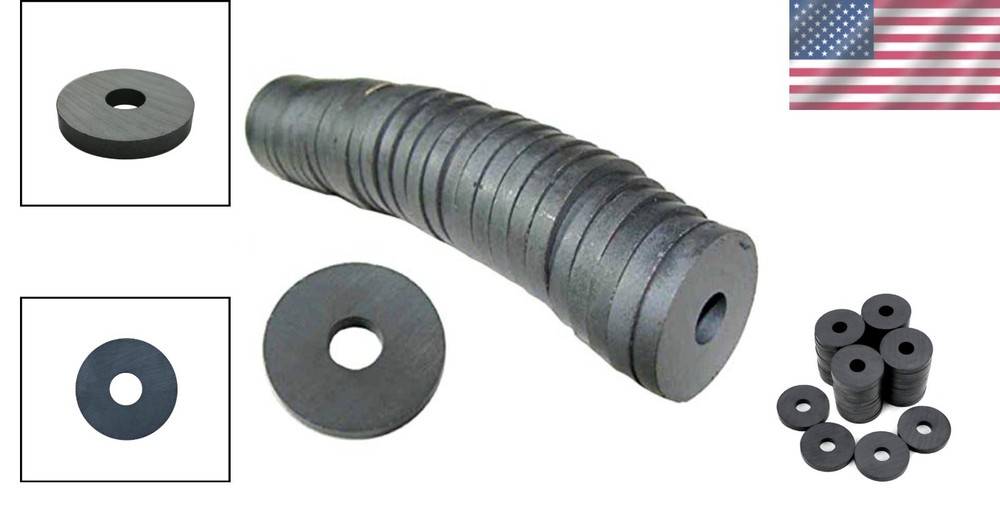 29-Piece Strong Ceramic Ferrite Ring Magnets for Creative & Educational Use