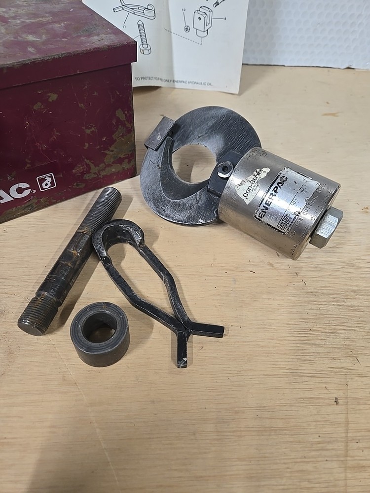 ENERPAC HYDRAULIC CABLE CUTTER HEAD CS-100 CS100 - USED