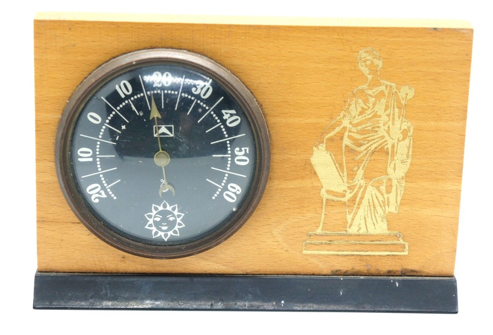 Vintage Soviet USSR Desktop Table thermometer Temperature Meter Gradusnik
