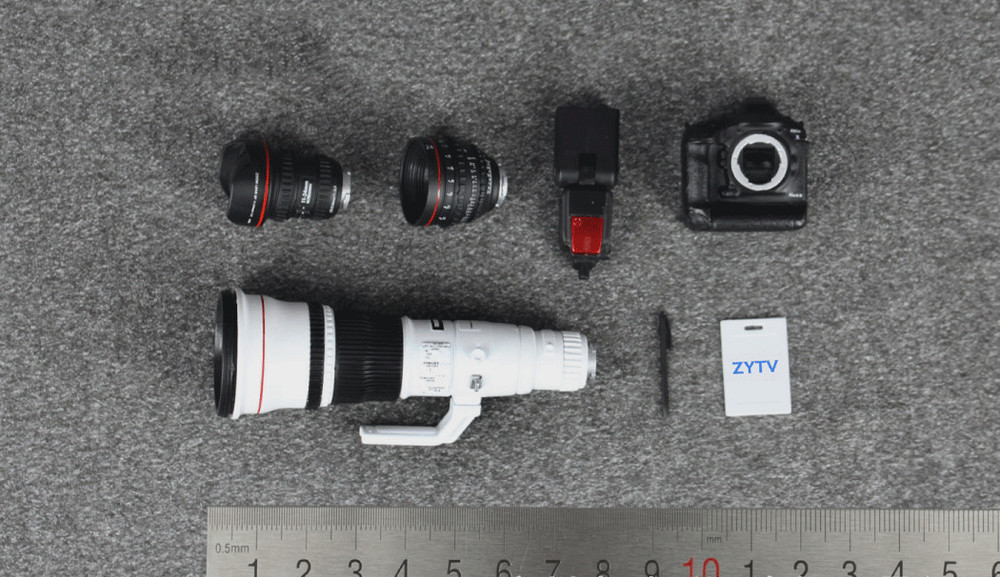 1/6 scale digital camera slr camera set toy model for figure doll