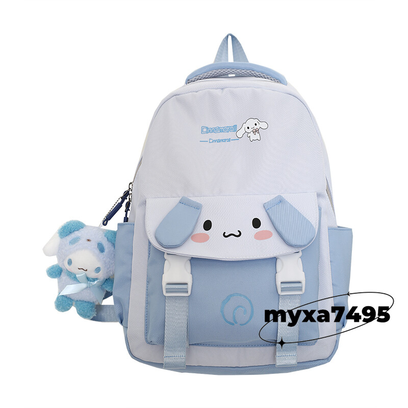 Kuromi Backpacks Student Lightweight Backpack Pendant Cinnamoroll Large Capacity