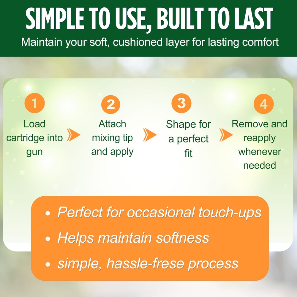 E&E Upper and Lower Denture Soft Reline Kit Pink