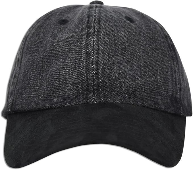 Dad hat Solid Plain Washed Denim Cotton Baseball Cap Hat 100% Cotton NEW