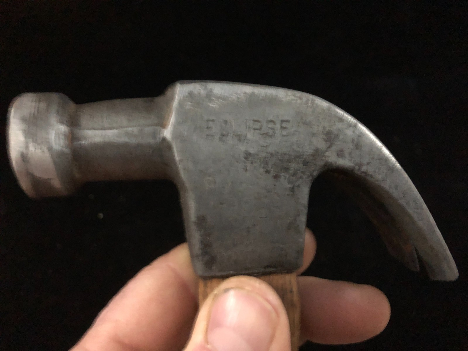 VINTAGE ECLIPSE Curved Claw Hammer Wood Handle 13"