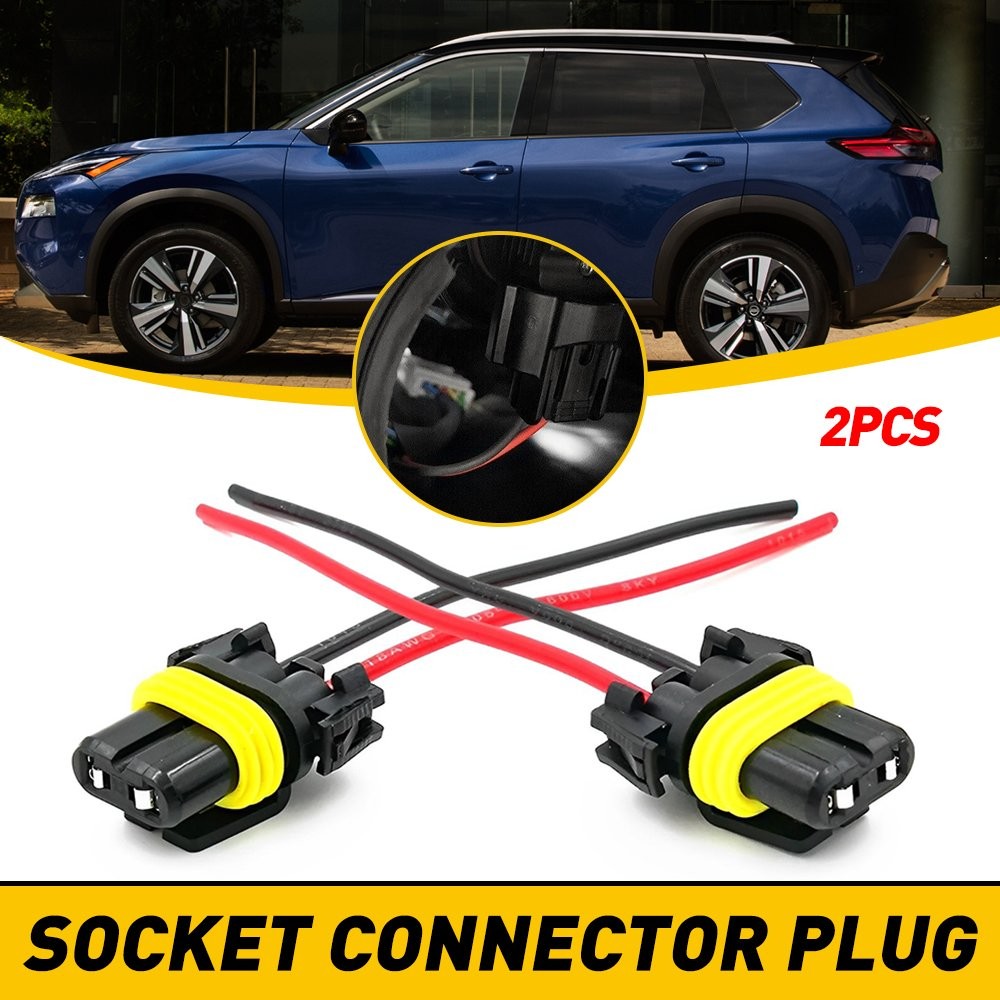 2pcs H11 Harness Socket Bulb Connector Plug Light Fog Headlight Bulbs Plug NEW