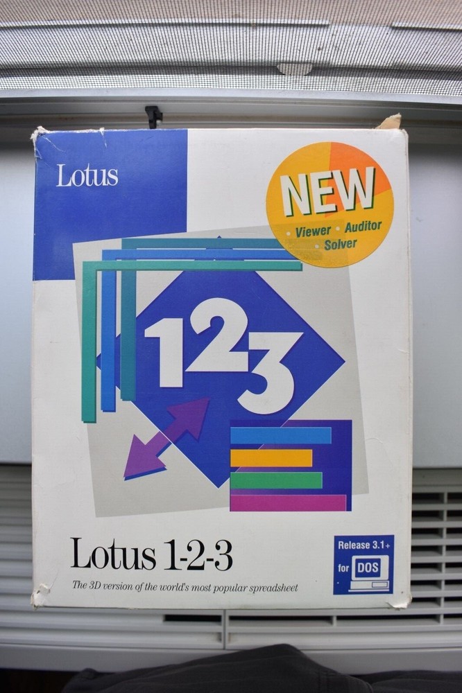 Lotus 123 for DOS Release 3.1+
