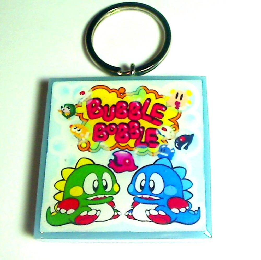 Bubble Bobble  Arcade Coin Door accessory Keychain