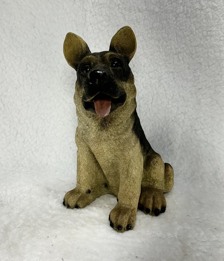 German Shepherd Poly Resin Dog Statue