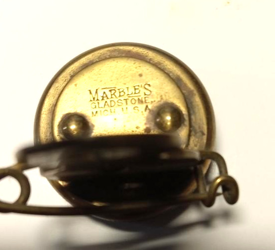 Marble's Brass Pin on Compass