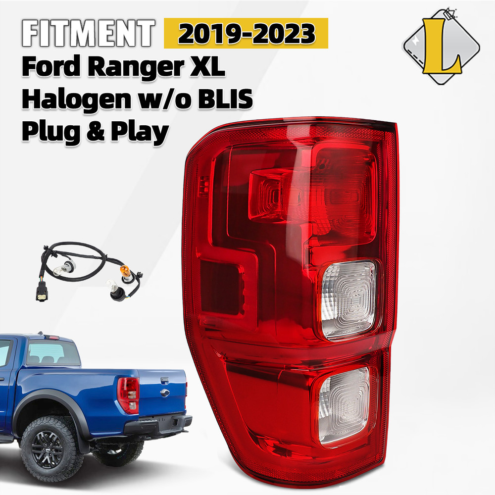 For 2019-2023 Ford Ranger XL Halogen Tail Light w/o BLIS Driver Left Side