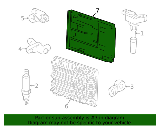 Genuine GM Engine Control Module Bracket 84013974