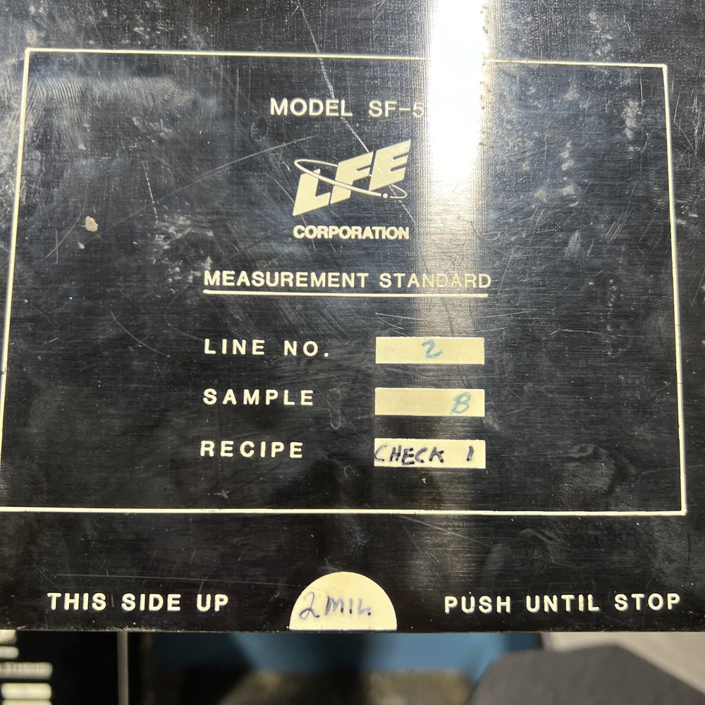 LFE Profitmaster Measurement Standards Used Surplus