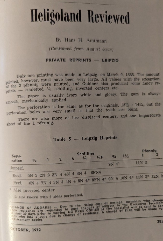 German Postal Specialist Oct 1972 GPS Expertizing Service America-Flight 1928