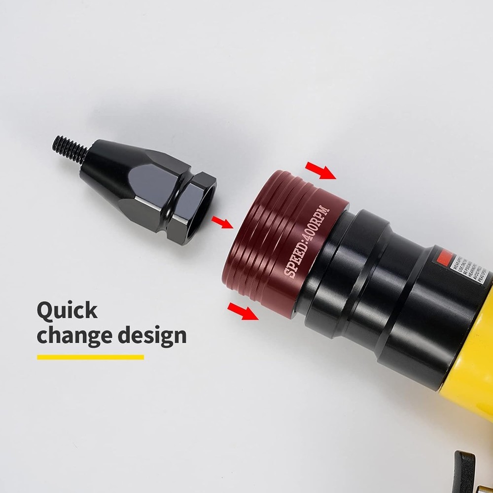 Pneumatic Self-Locking Rivet Nut Gun Head(Replacement Mandrel Each 5pcs) for ...