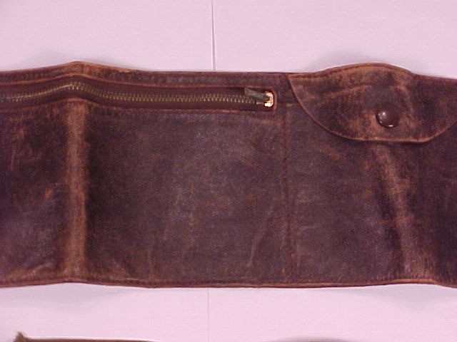 ORIGINAL & VG+ Condition Leather Money Belt w/ Zippered Compartment SALE PRICED!