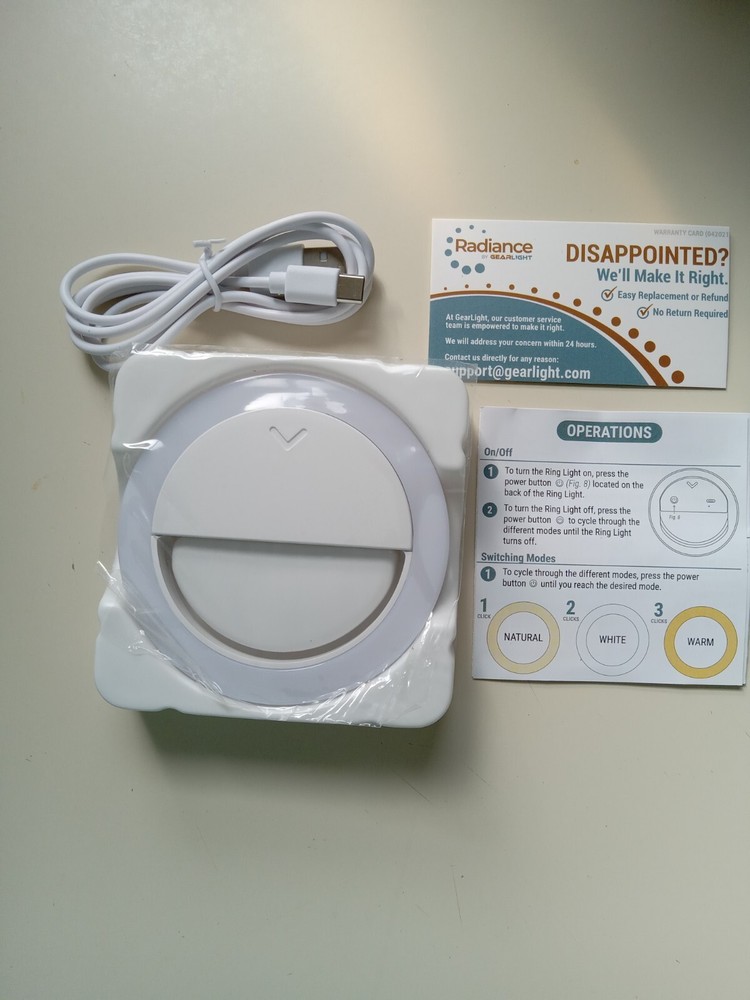 Gearlight Radiance Ring Light 3 Lighting Modes