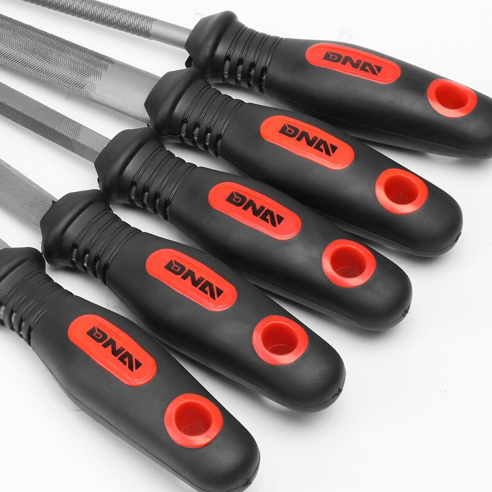 12" DUAL CUT SERRATION PATTERN TAPERED HALFT/ROUND TRIANGLE BASTARD FILE SET