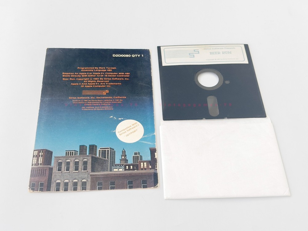 Beer Run - Sirius Software - 1981 / Apple II
