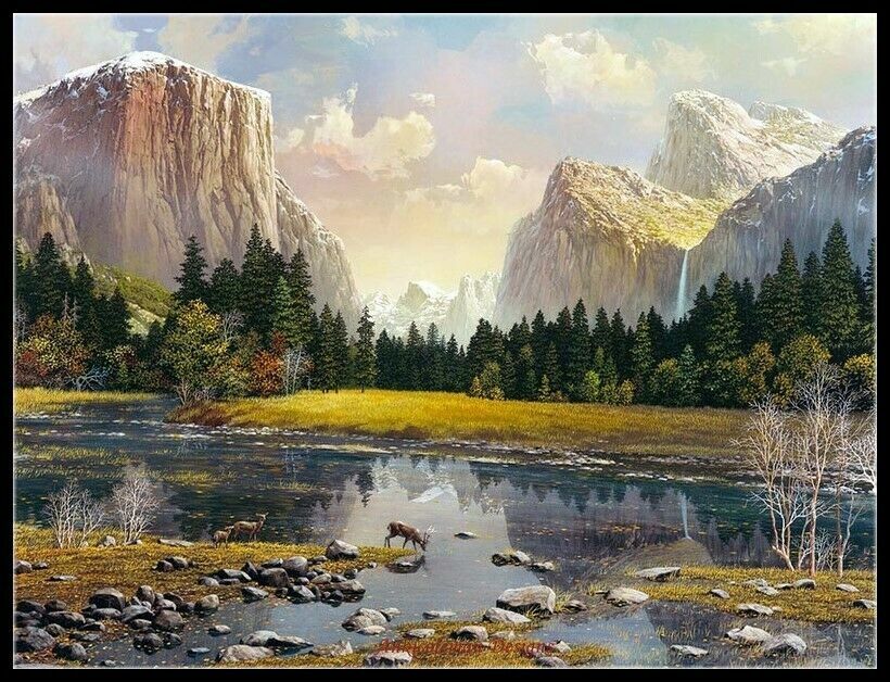 Chart Needlework Crafts DIY - Counted Cross Stitch Pattern - Yosemite Splendor