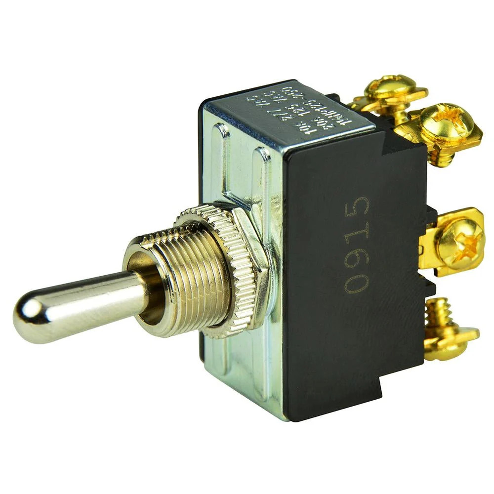 BEP DPDT Chrome Plated Toggle Switch - (ON)/OFfor (ON)