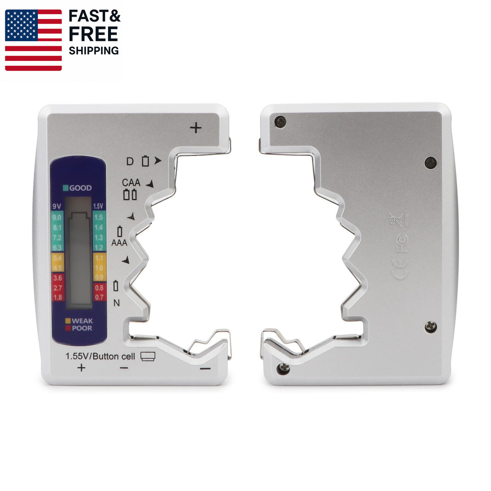 Battery Tester, Digital Universal Batteries Checker, Multi Purpose Small Battery