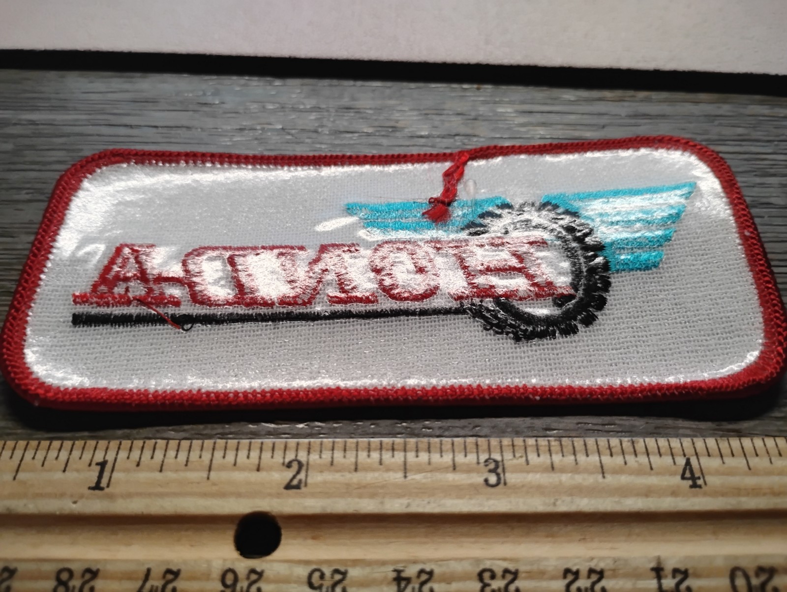 NOS new old stock Vintage Honda Racing Iron-On embroidered Patch 2" x 4.5"