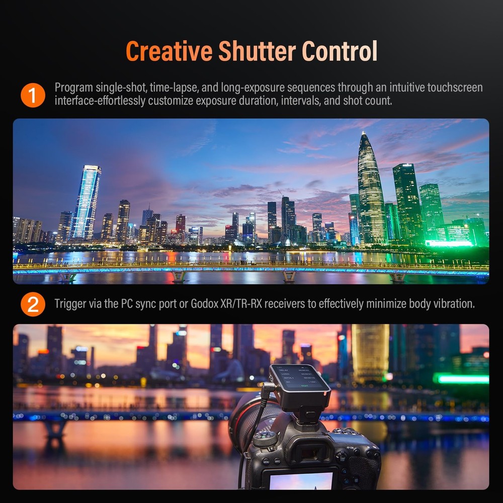 Godox X3 Pro S Touchscreen TTL Flash Trigger for Sony 2.4G Wireless LCD Screen