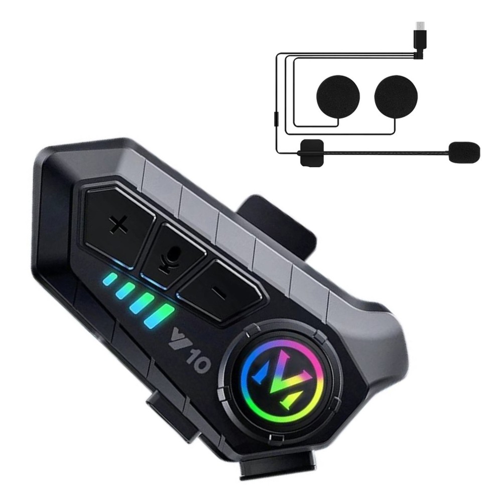 New HiFi Bluetooth 5.3 Bilateral Stereo Wireless Motorcycle Helmet Headset