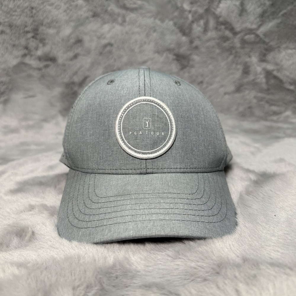 PGA Tour Hat Cap Gray Snap Back