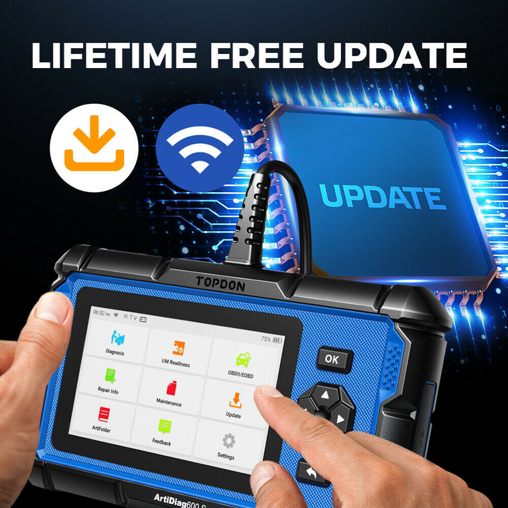 TOPDON AD600S OBD2 Diagnostic Scanner ABS SRS Code Reader Oil EPB SAS TPMS Reset