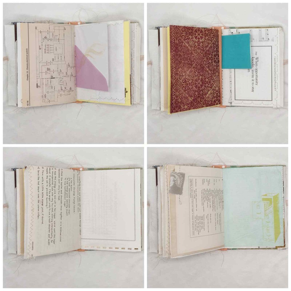 Eclectic Junk Journal 11, Handmade Recycled Journal, Mixed Media Journal